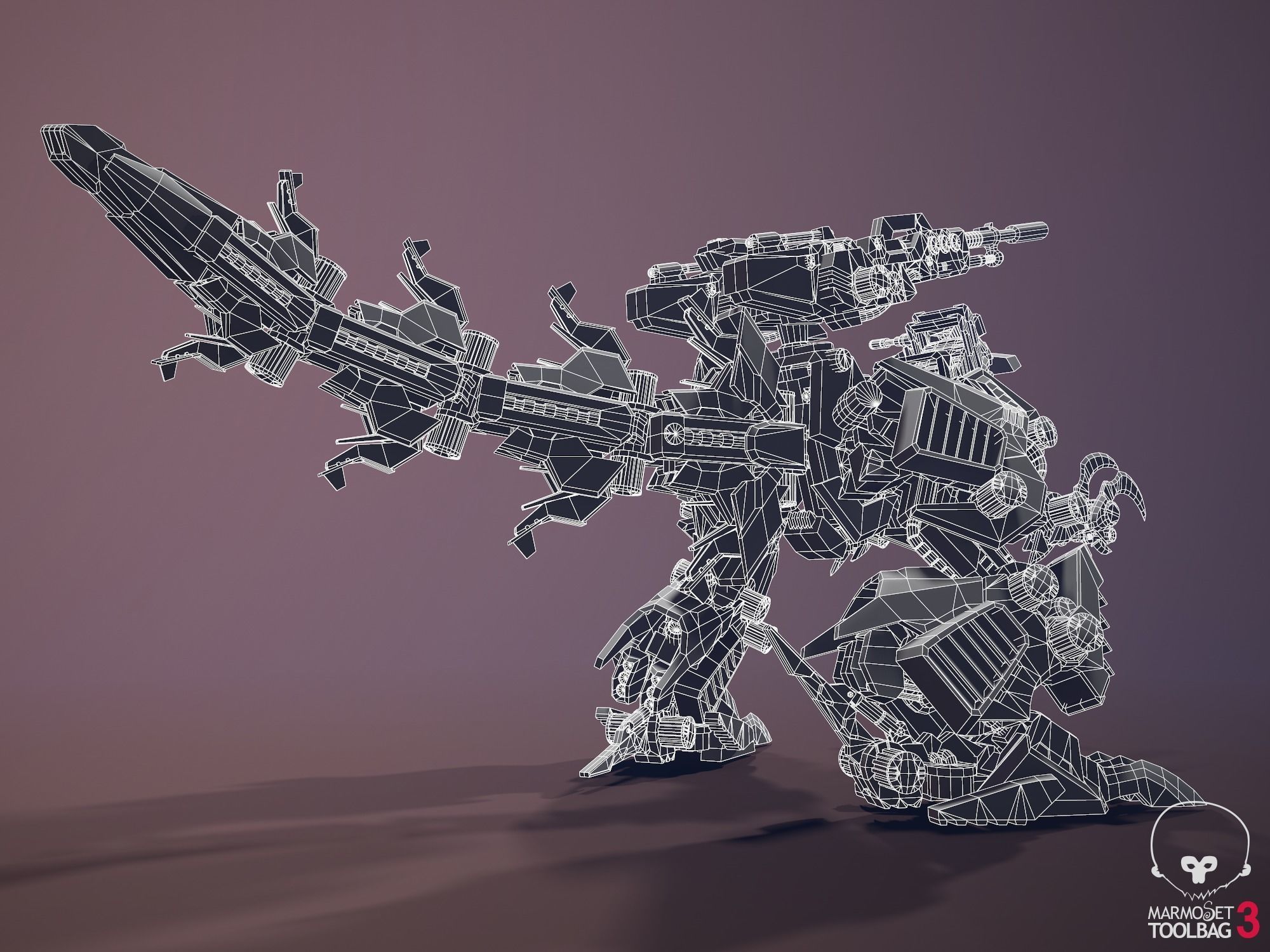 Zoid Genosaurer model 3D PBR  3D model_31