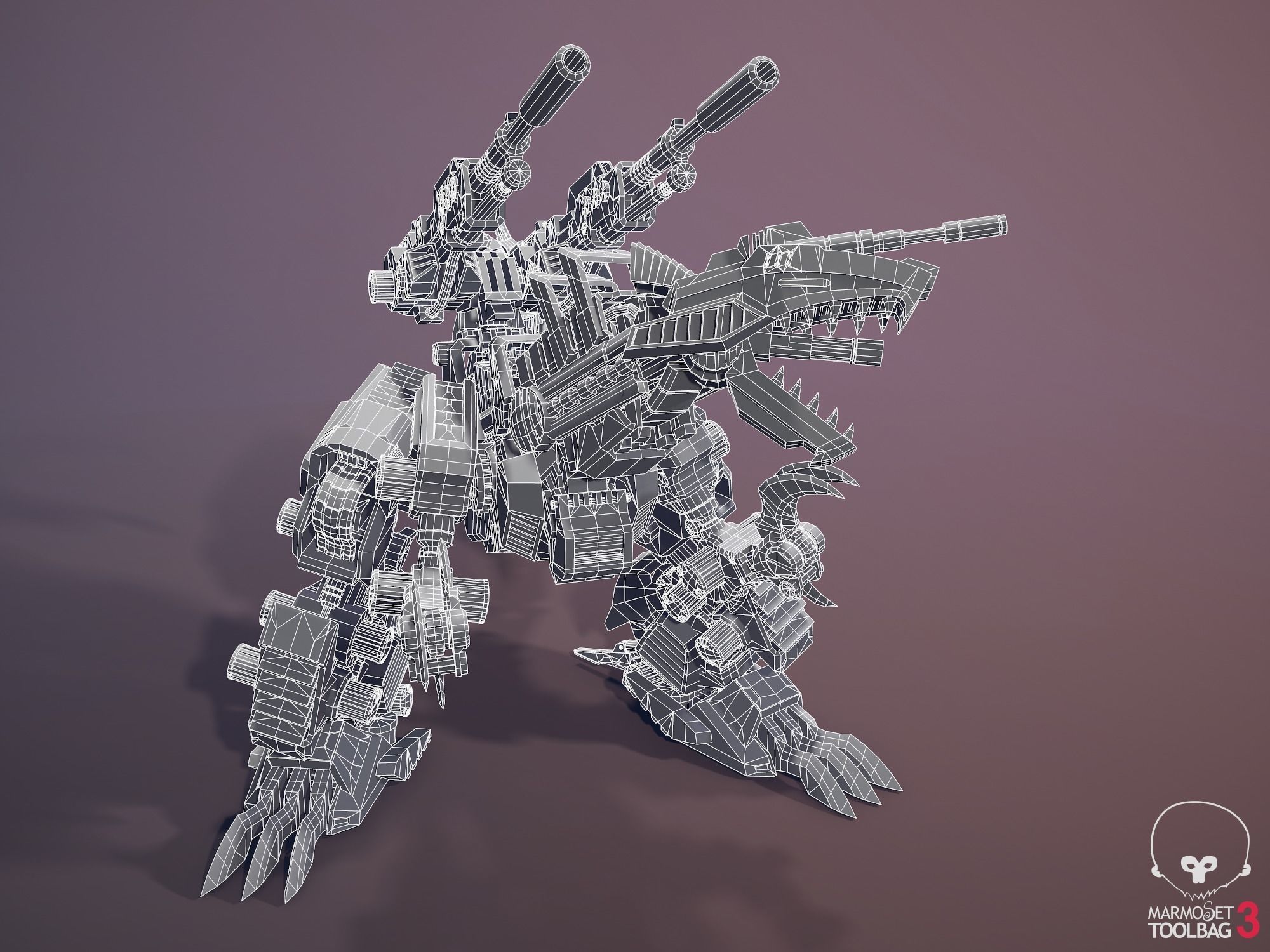 Zoid Genosaurer model 3D PBR  3D model_35
