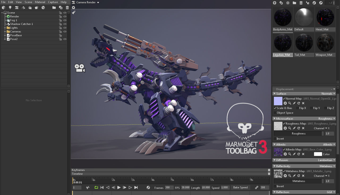 Zoid Genosaurer model 3D PBR  3D model_37