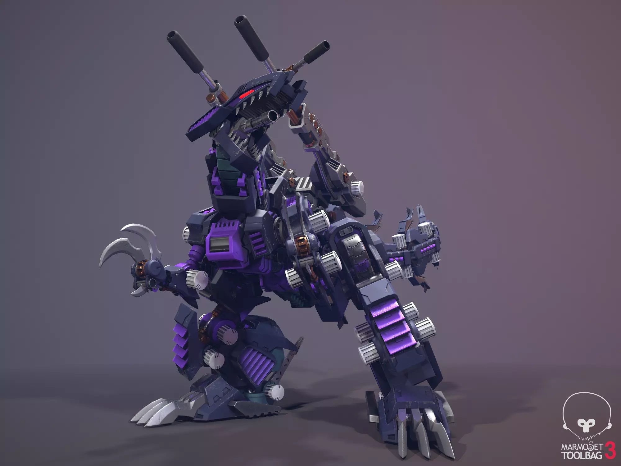 Zoid Genosaurer model 3D PBR  3D model_0