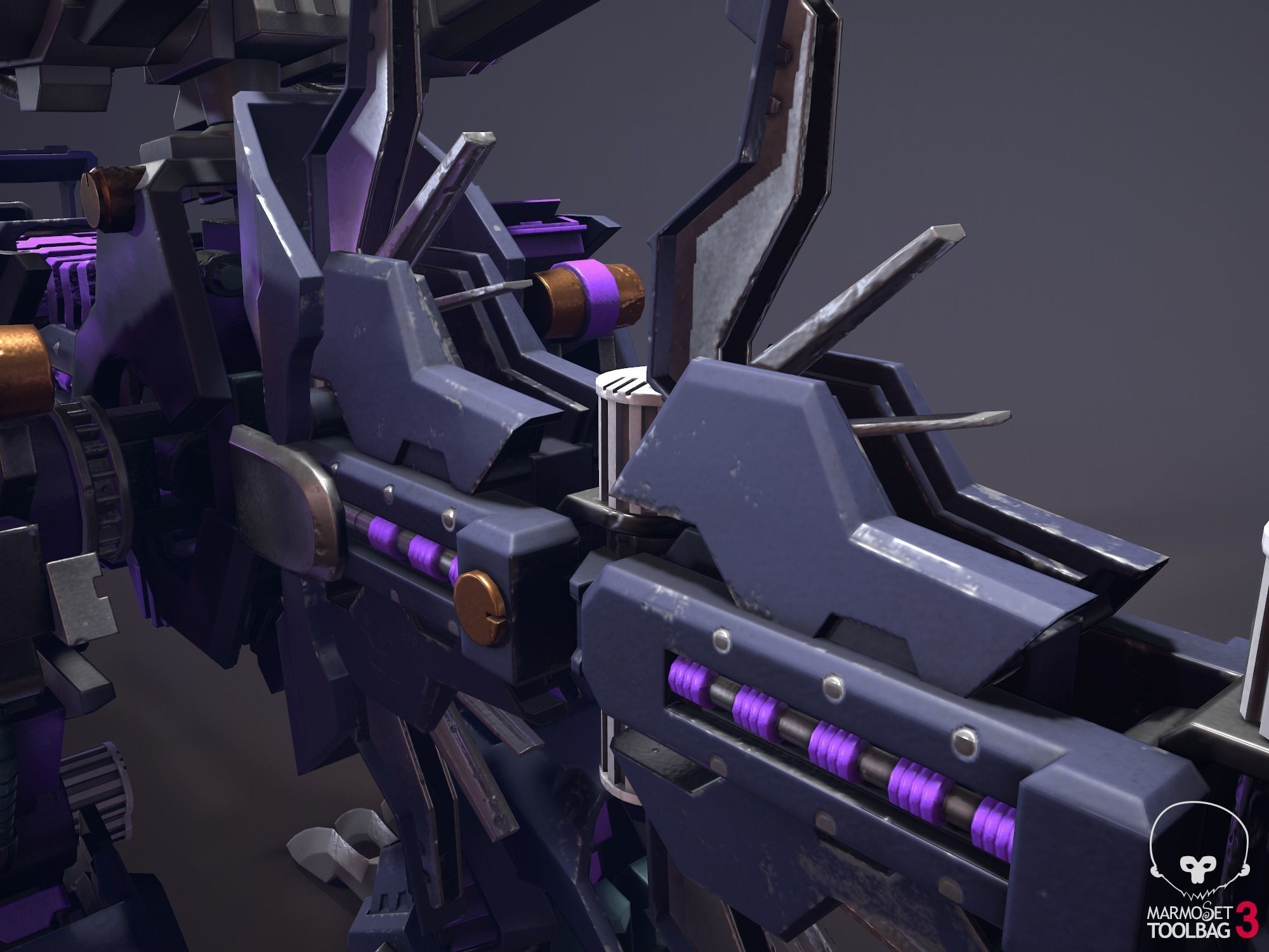Zoid Genosaurer model 3D PBR  3D model_19