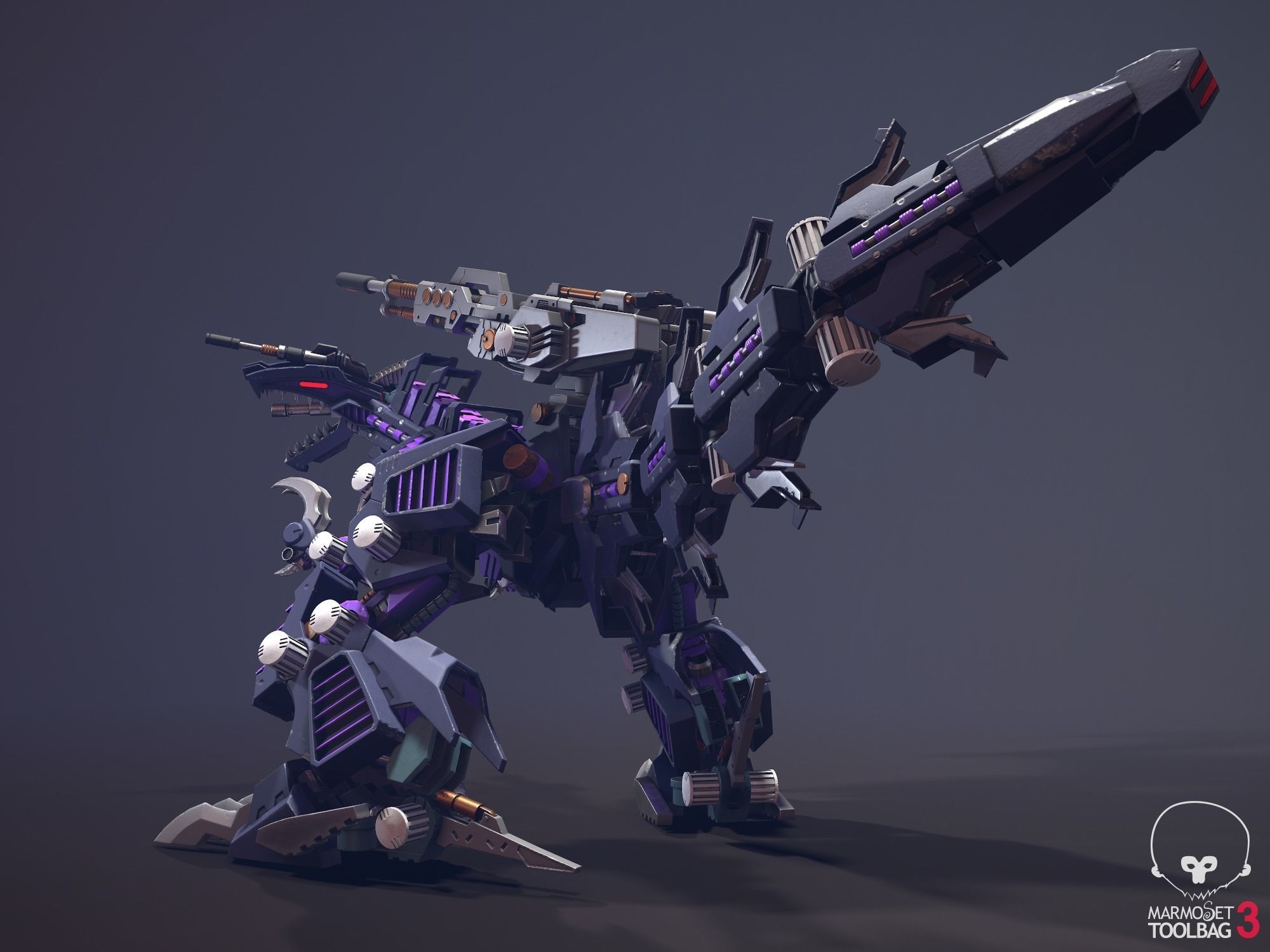 Zoid Genosaurer model 3D PBR  3D model_28