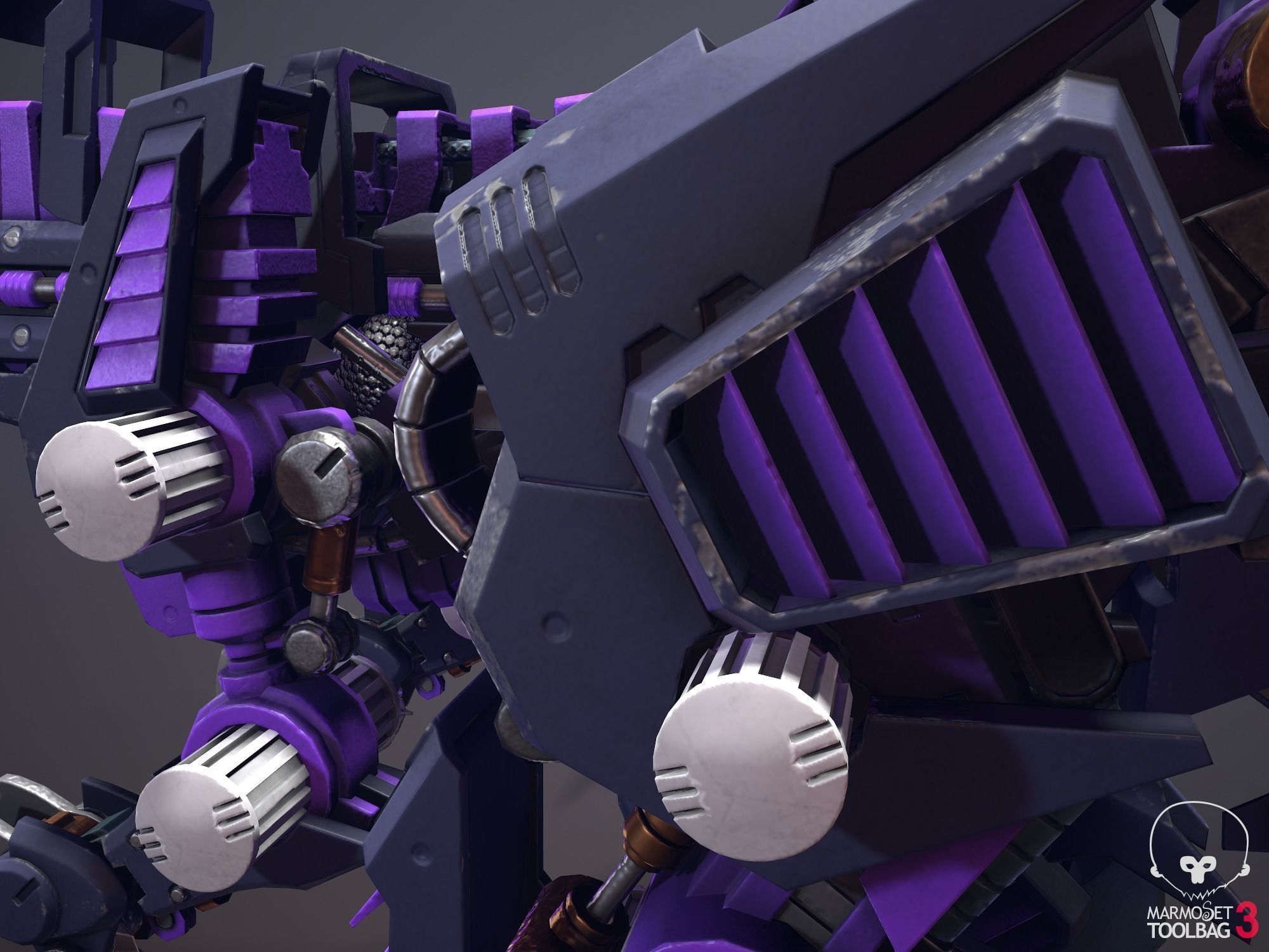 Zoid Genosaurer model 3D PBR  3D model_13