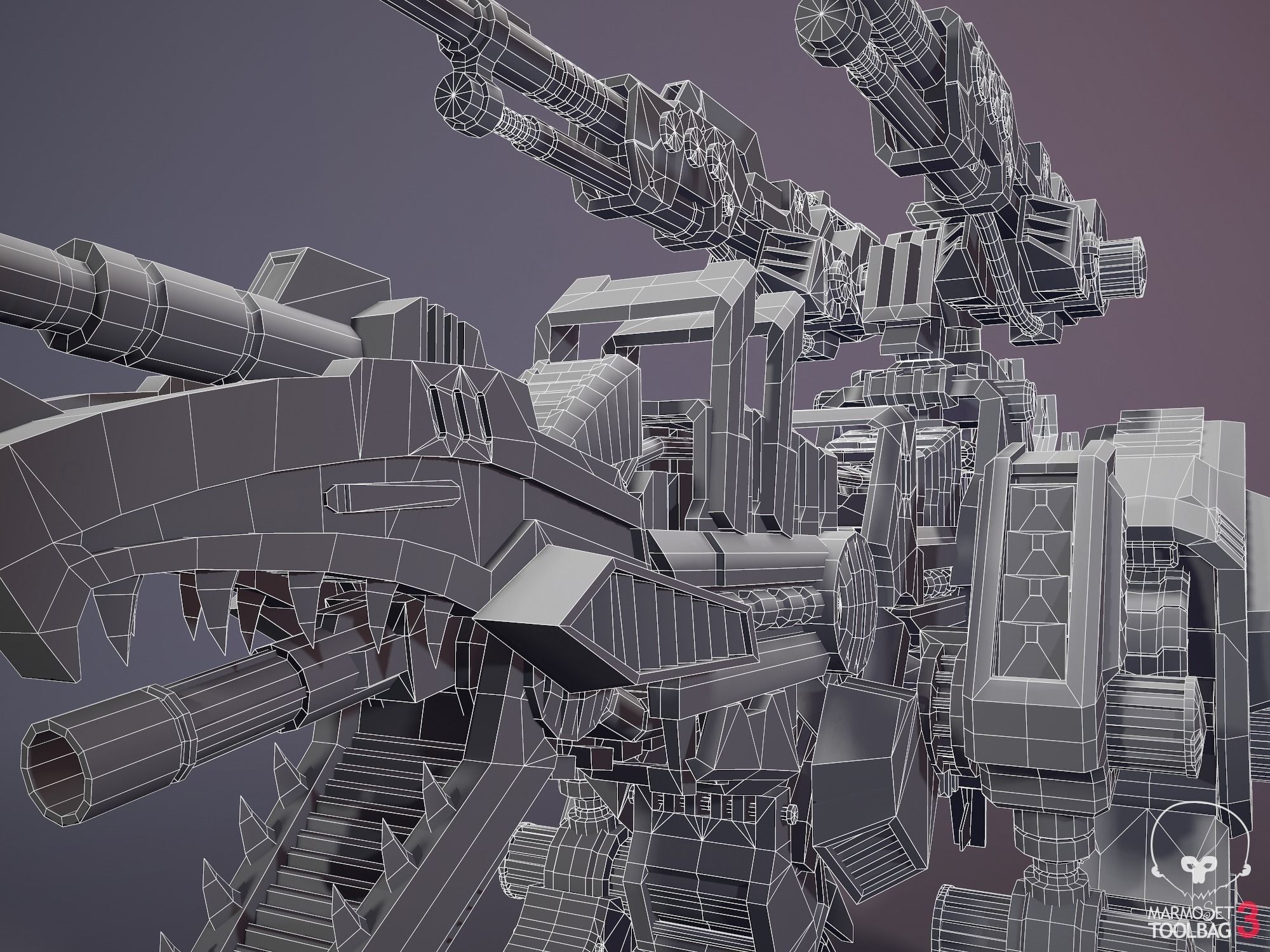 Zoid Genosaurer model 3D PBR  3D model_10