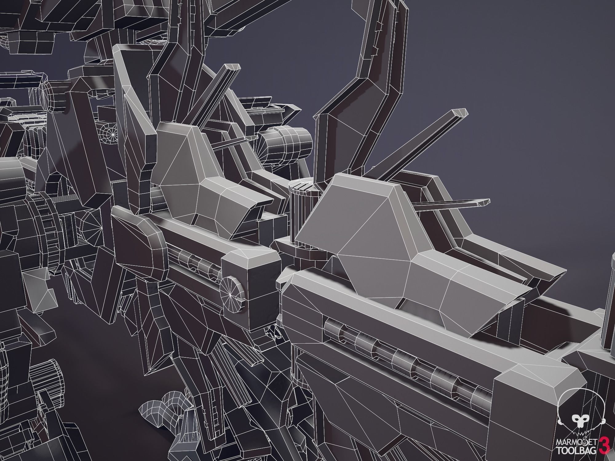 Zoid Genosaurer model 3D PBR  3D model_20