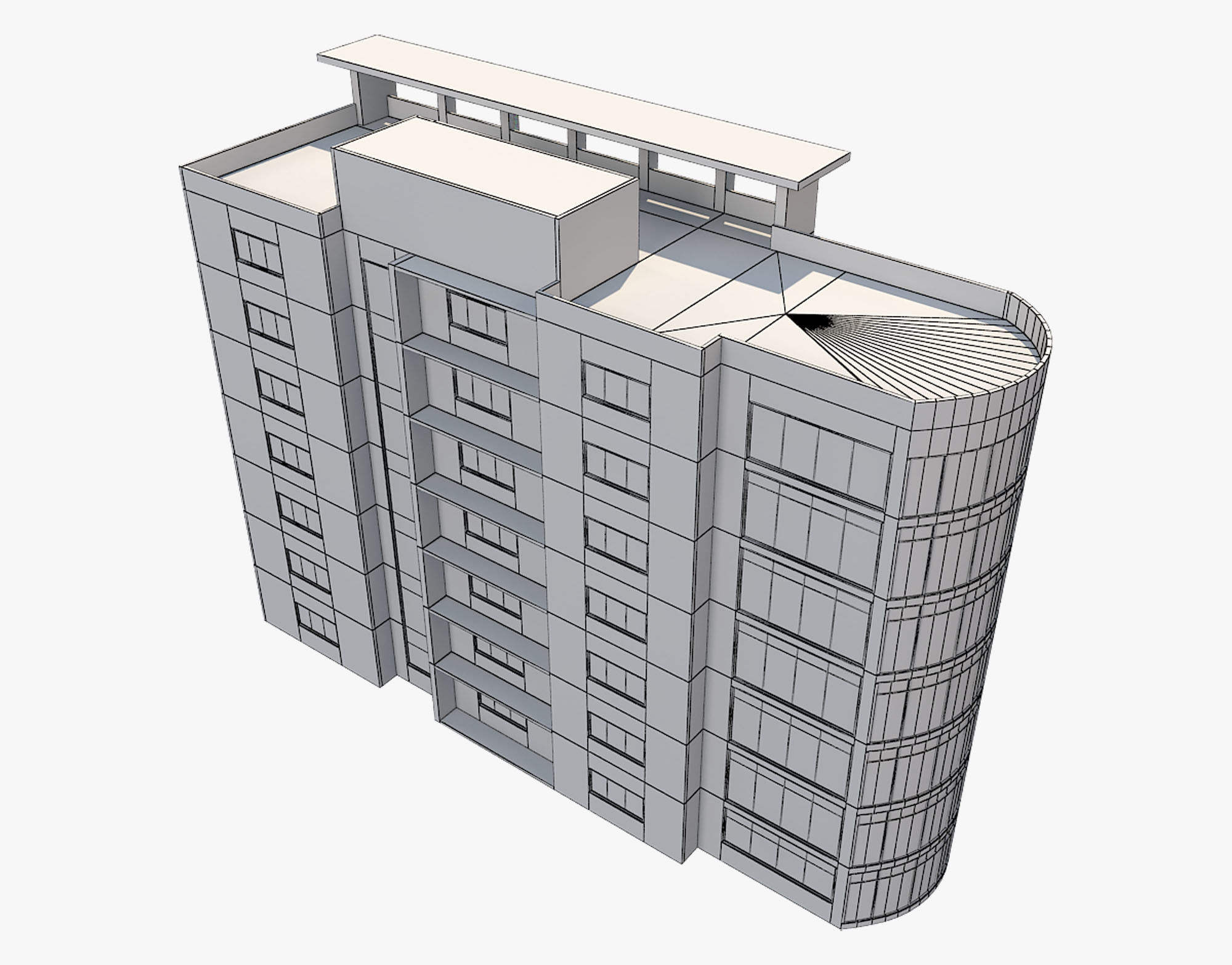 Building 3 3D model_6