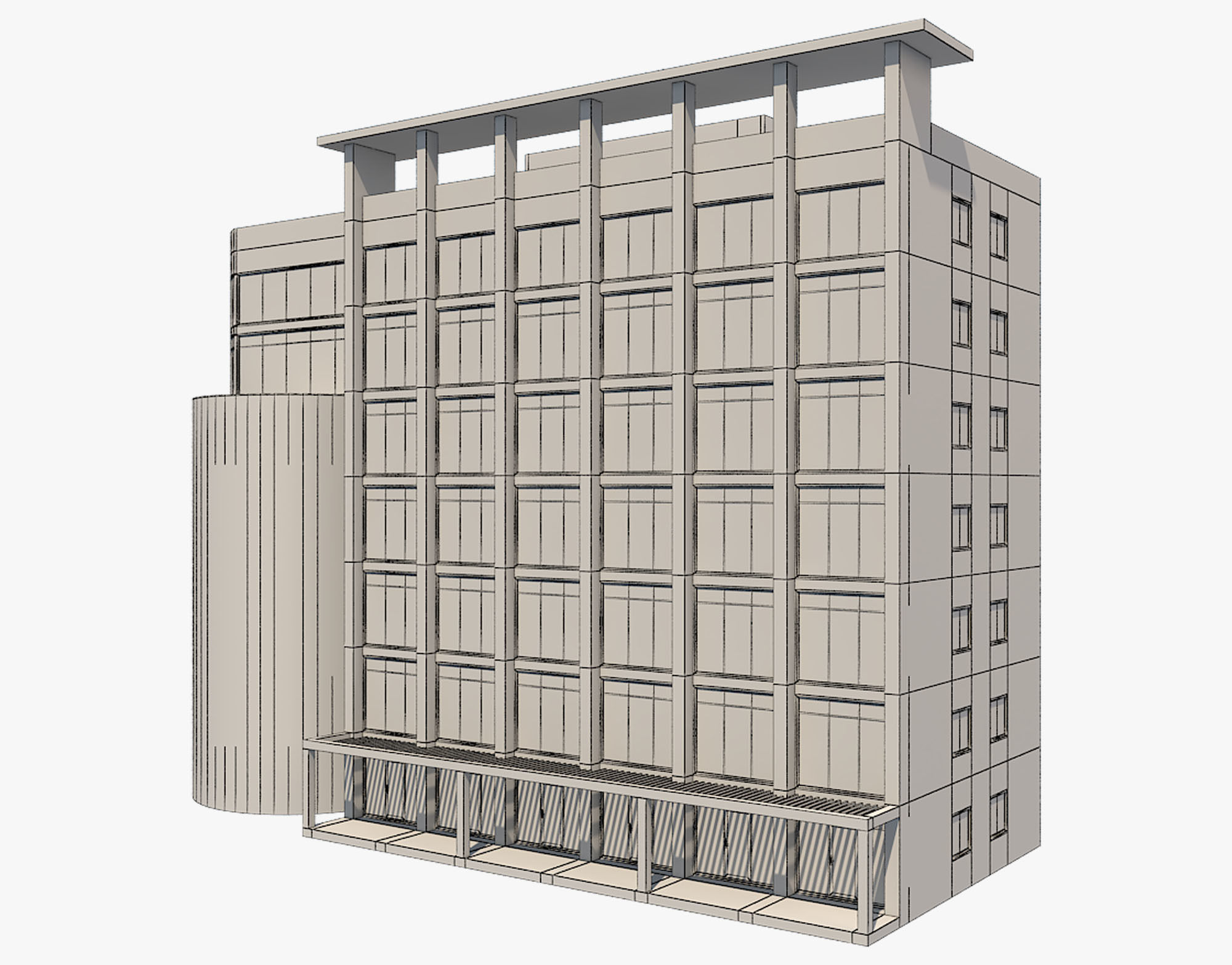 Building 3 3D model_2