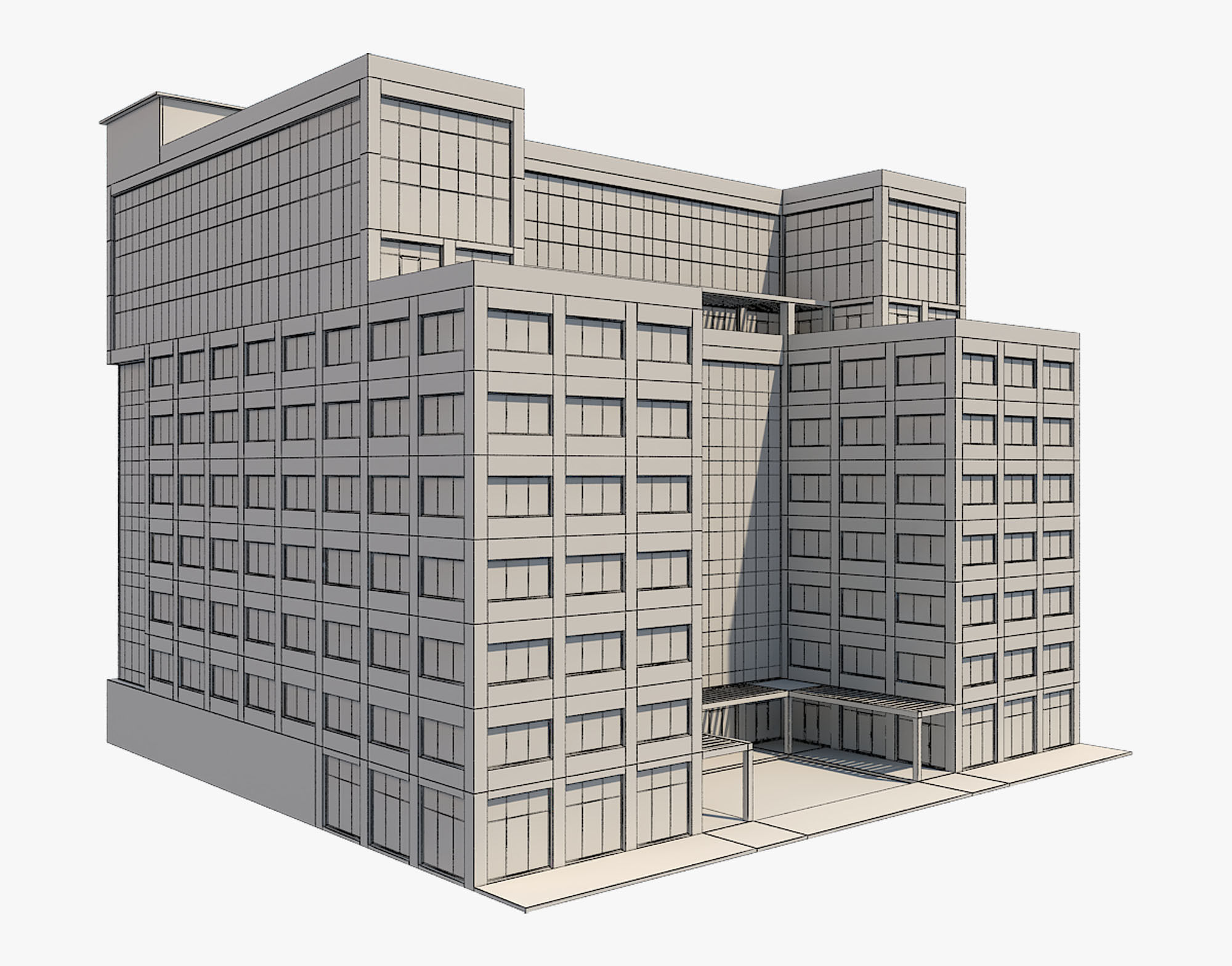 Building 4 3D model_16