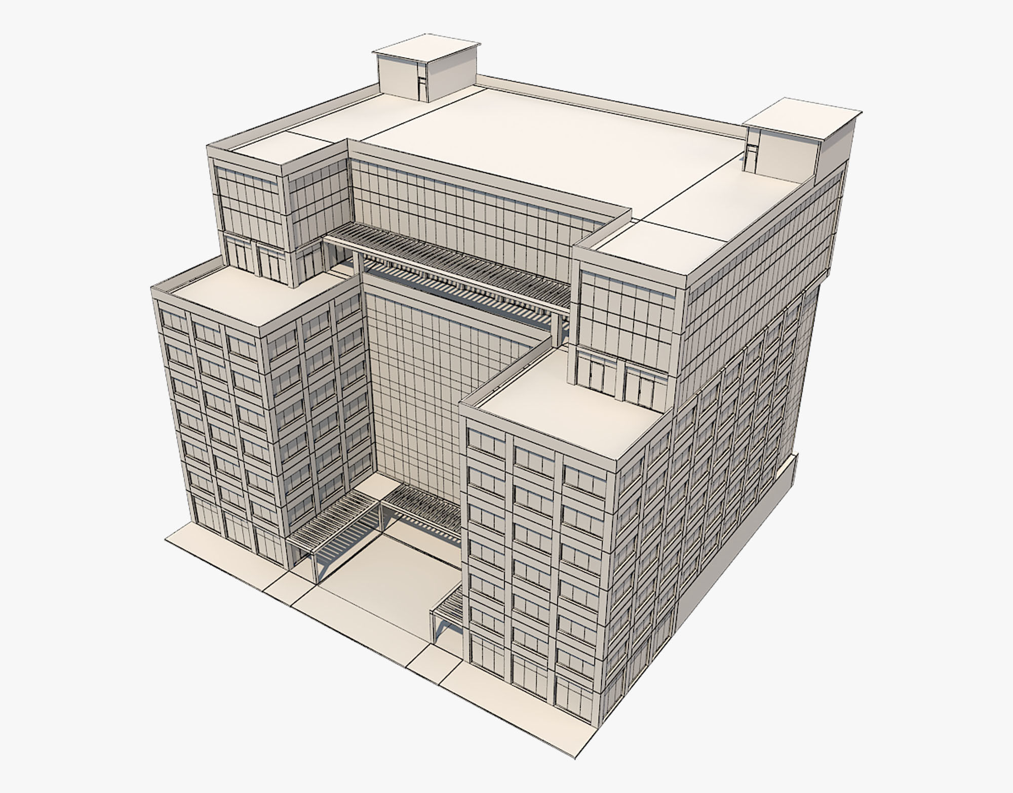 Building 4 3D model_5