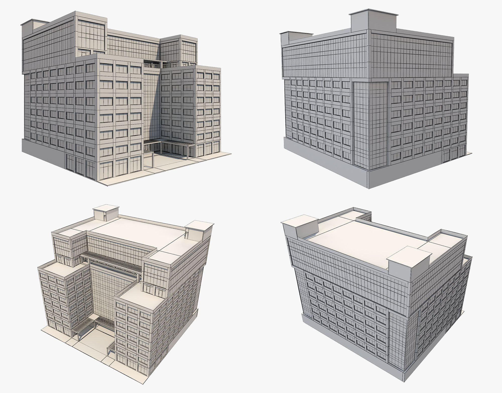 Building 4 3D model_7