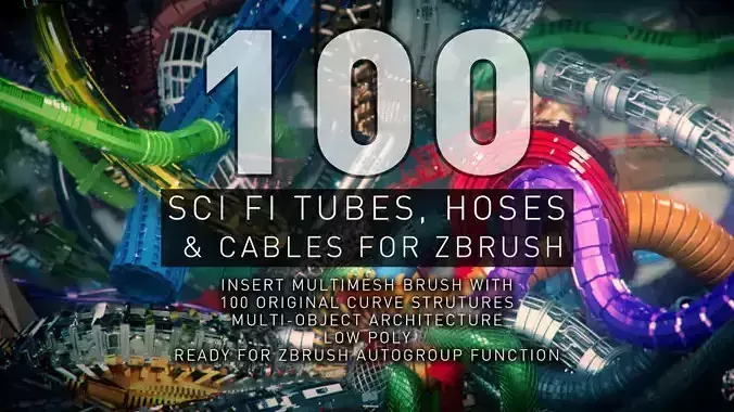 Sci-Fi Tubes Hoses and Cables 100 Pieces