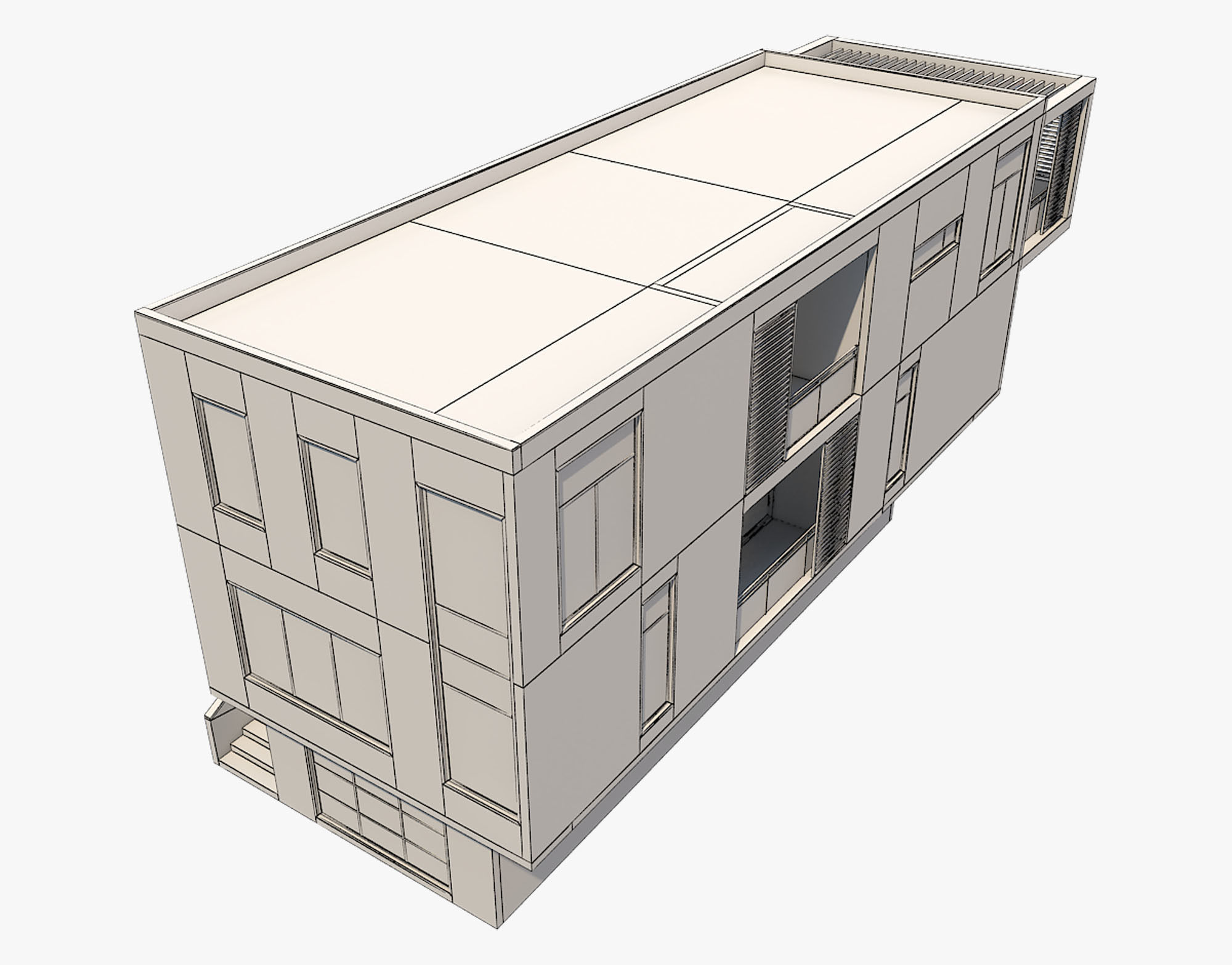 Modern House 6 3D model_5