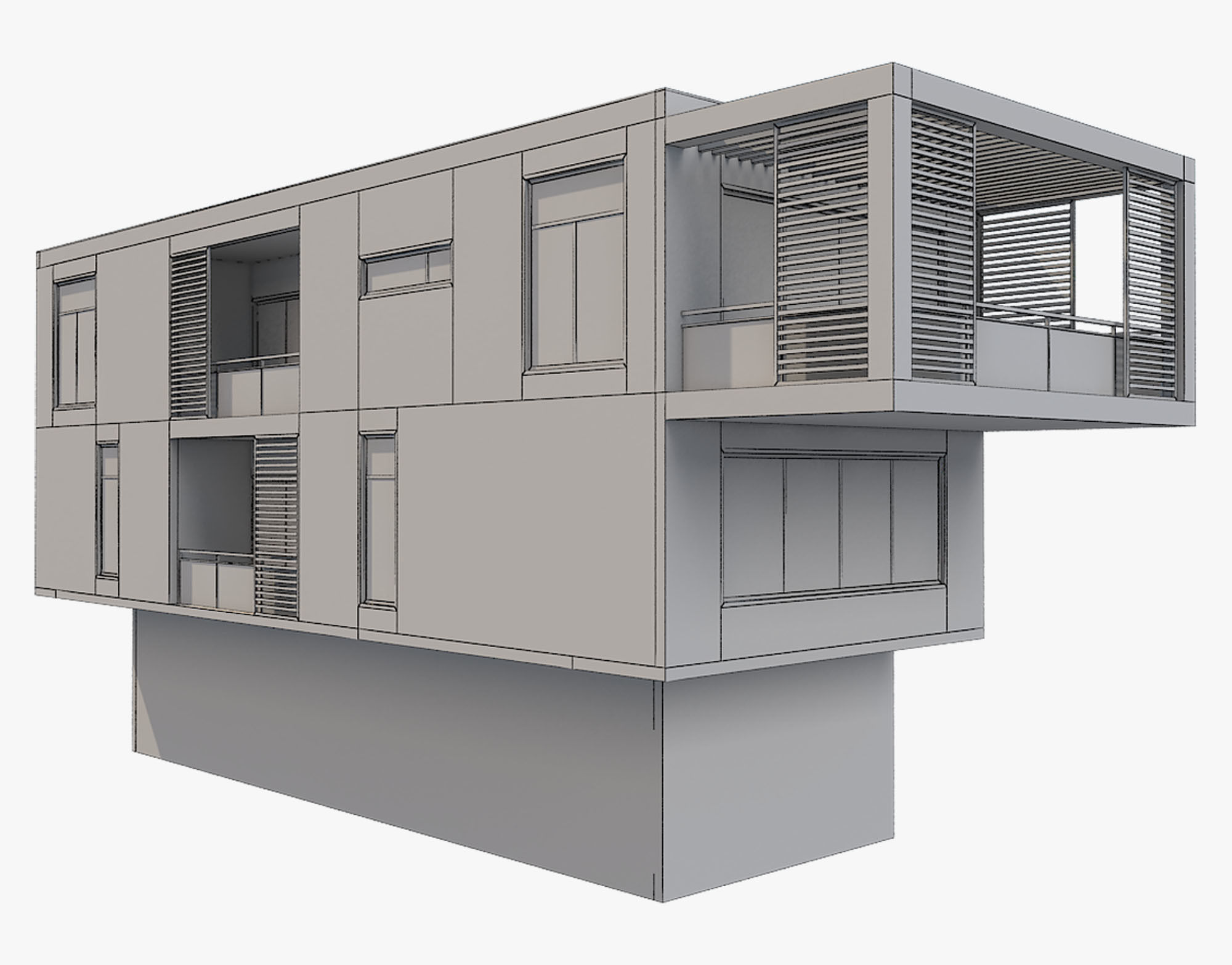 Modern House 6 3D model_3