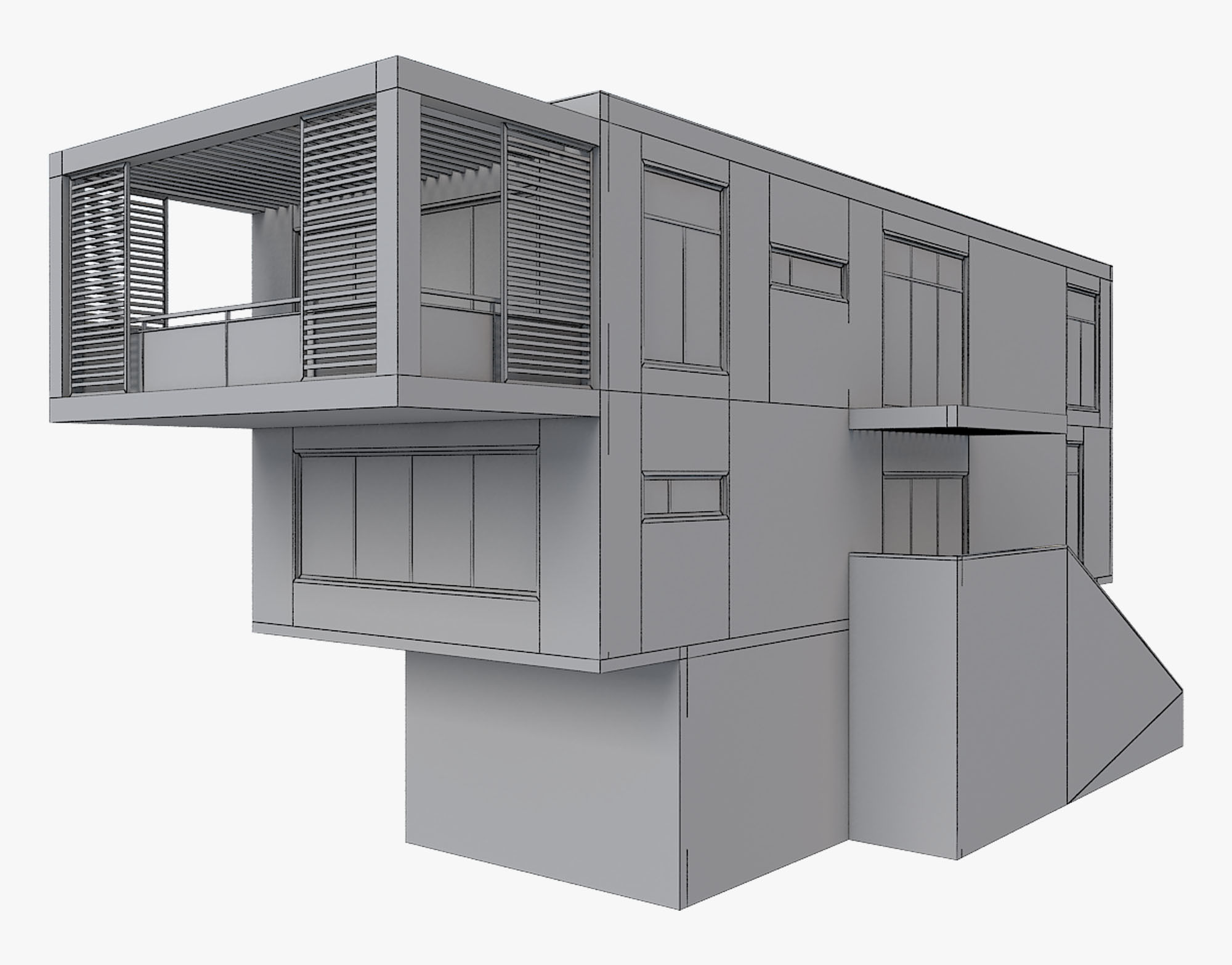 Modern House 6 3D model_4