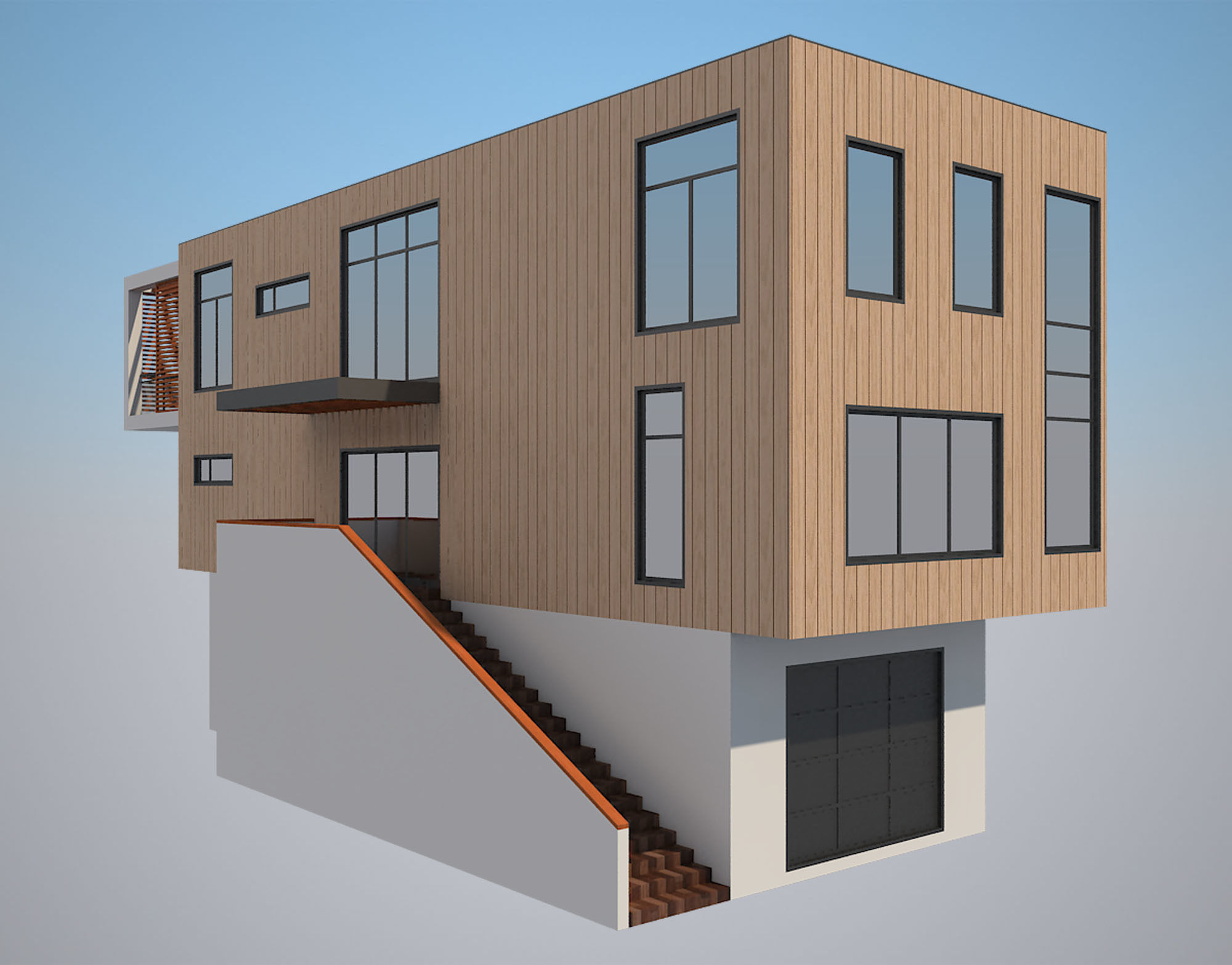 Modern House 6 3D model_1