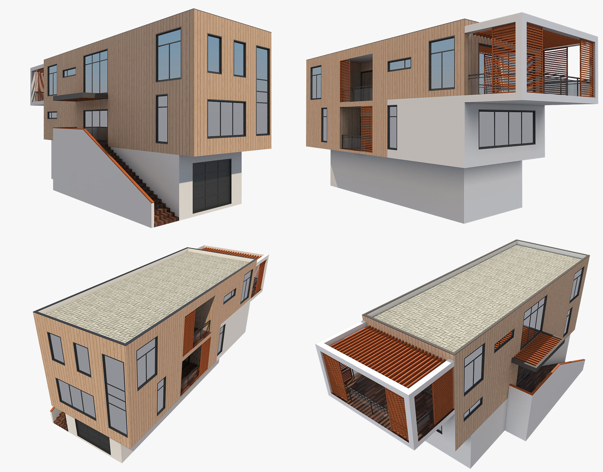 Modern House 6 3D model_16