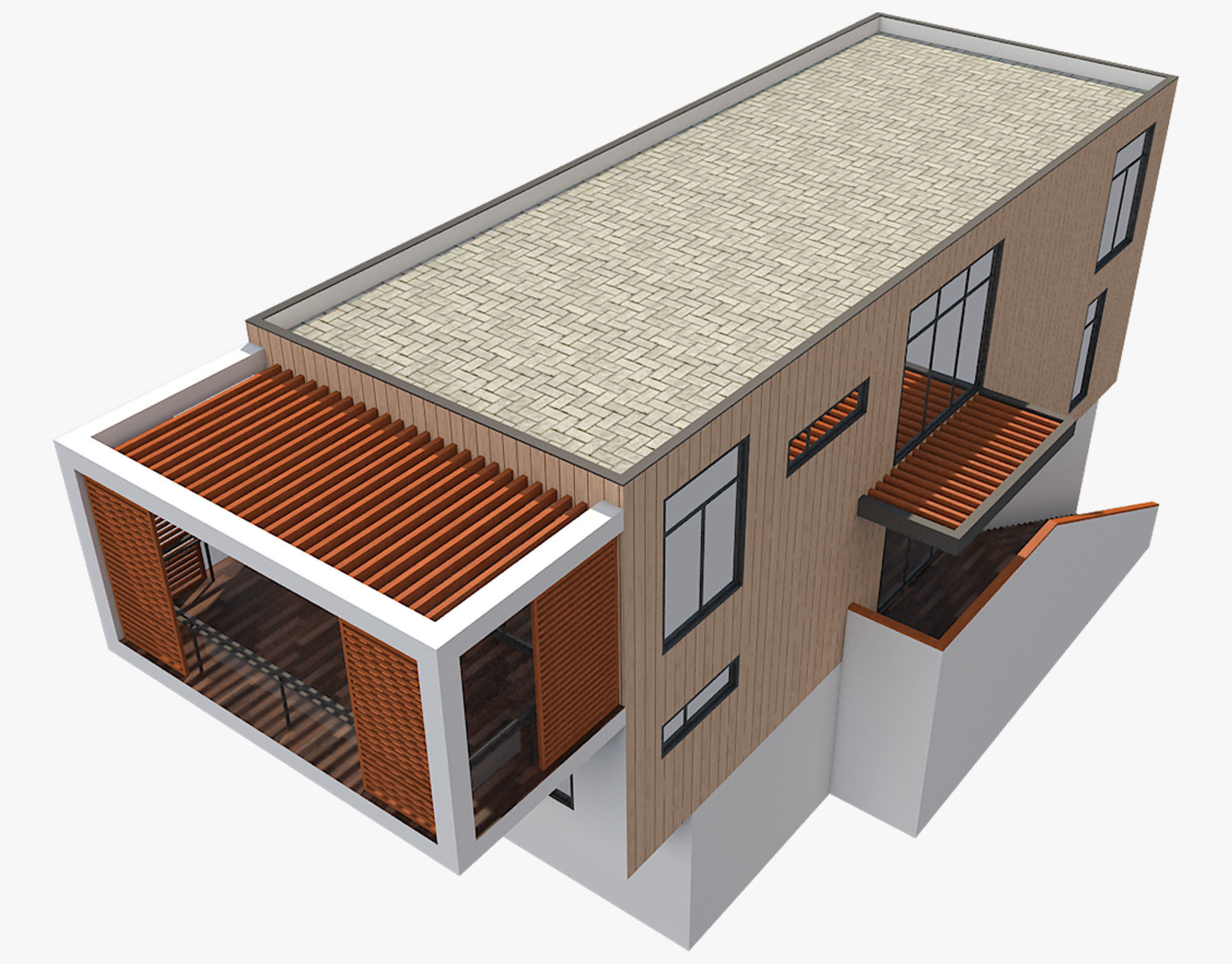 Modern House 6 3D model_15