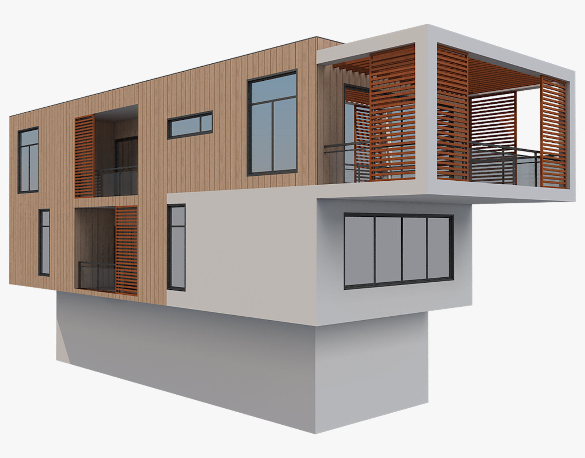 Modern House 6 3D model_12