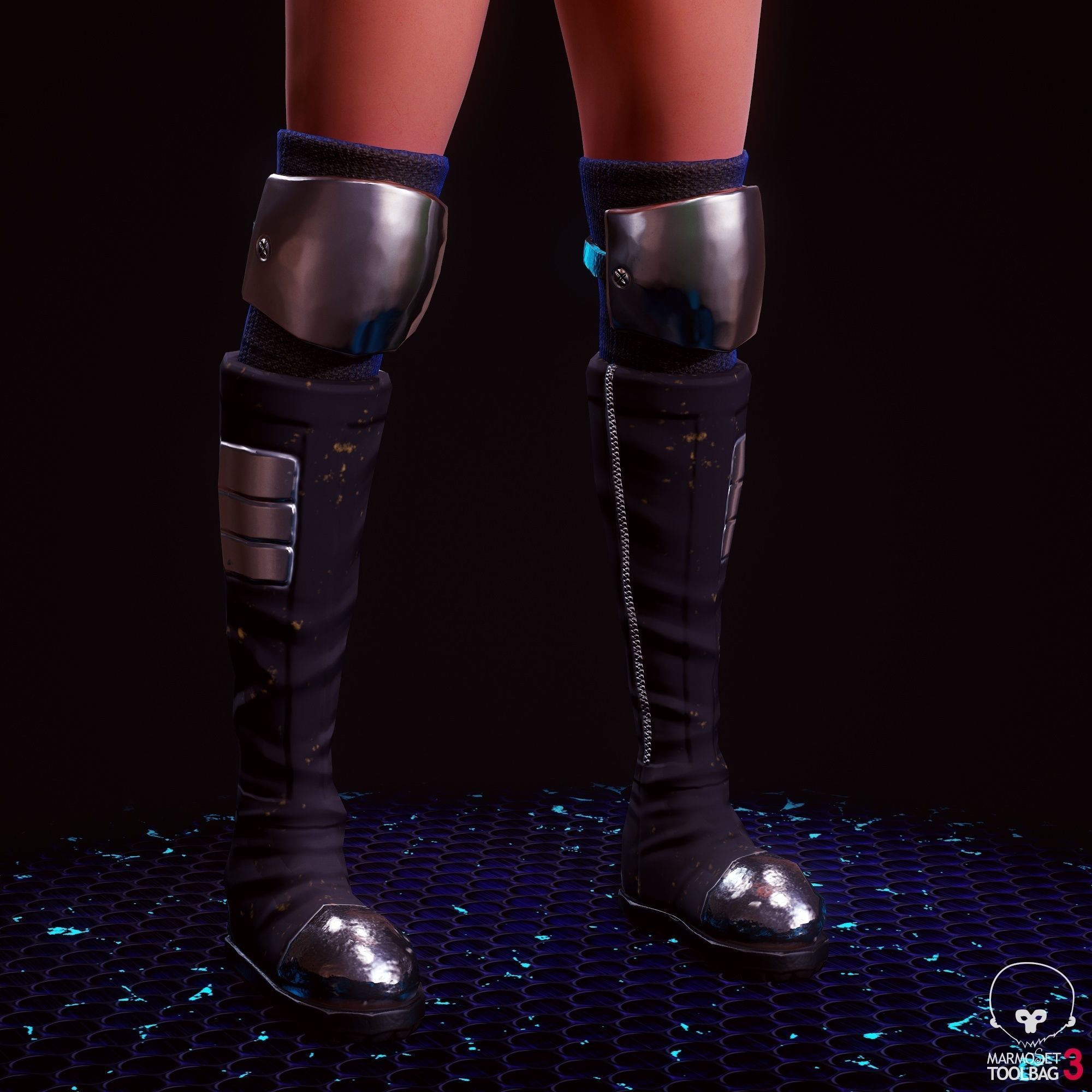 Girl 3D Model woman with hair and shorts Low-poly 3D model_20