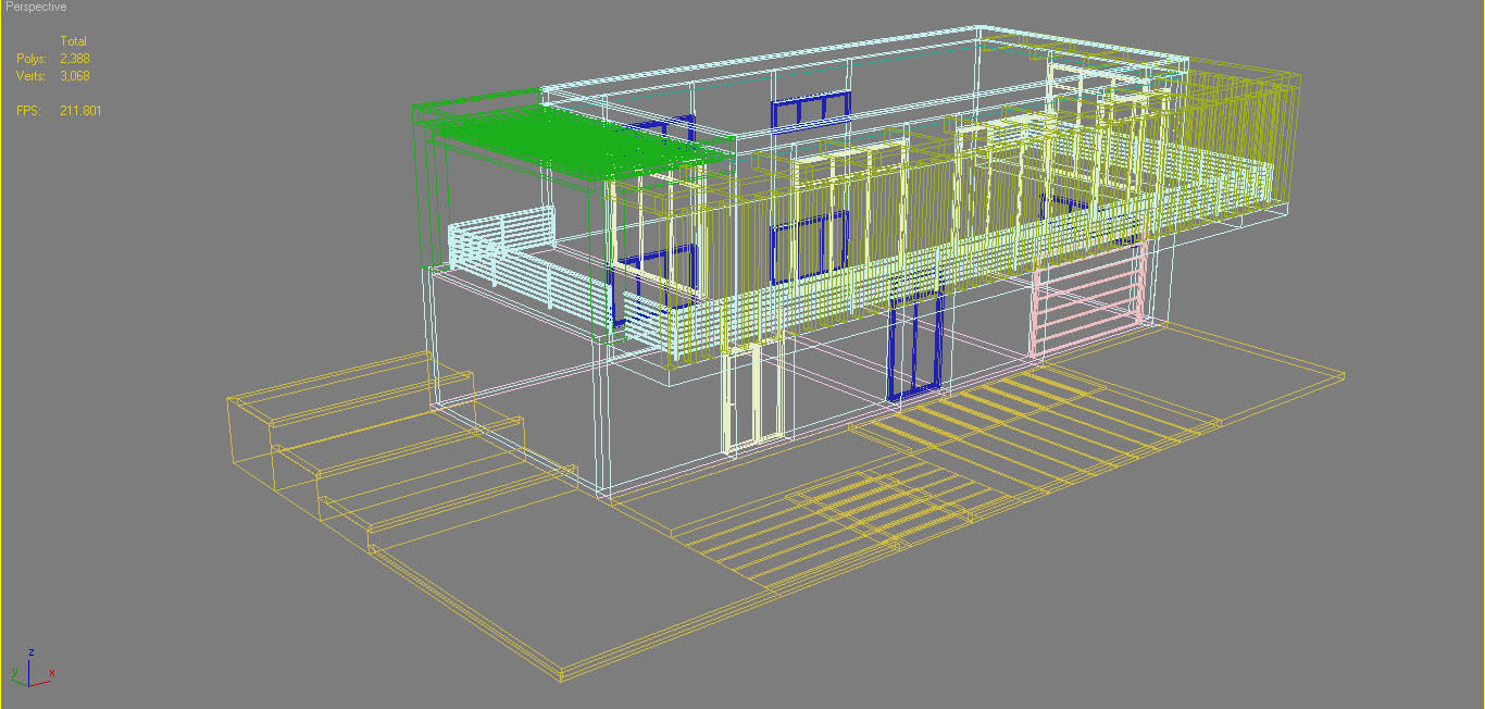 Modern House 7 3D model_8