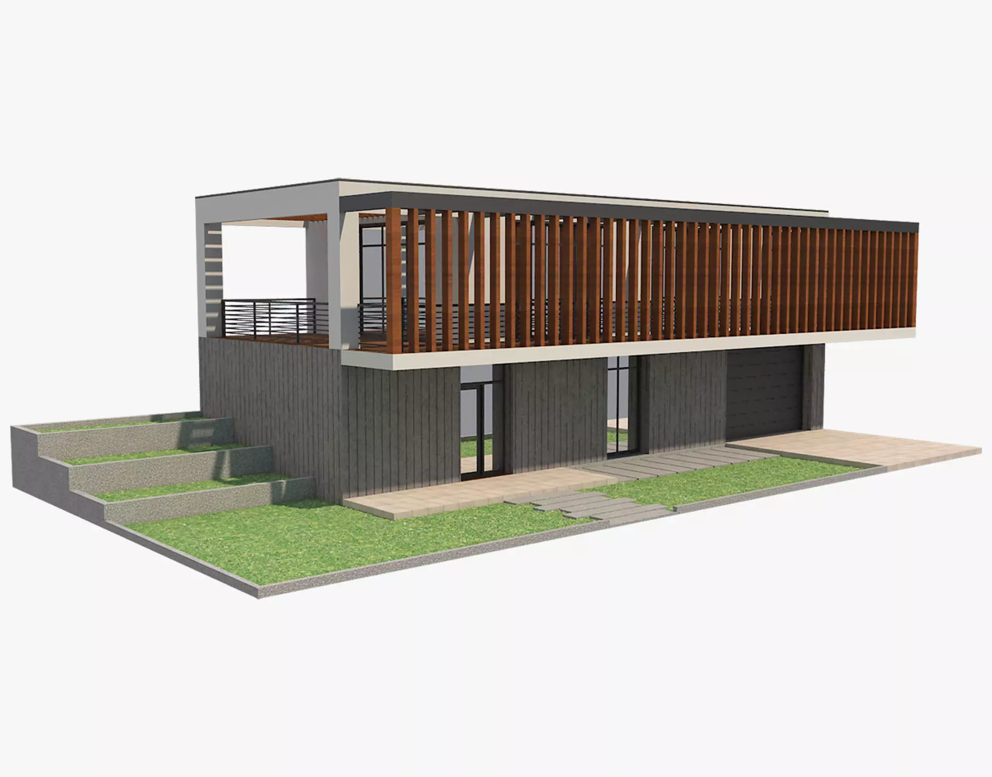 Modern House 7 3D model_0