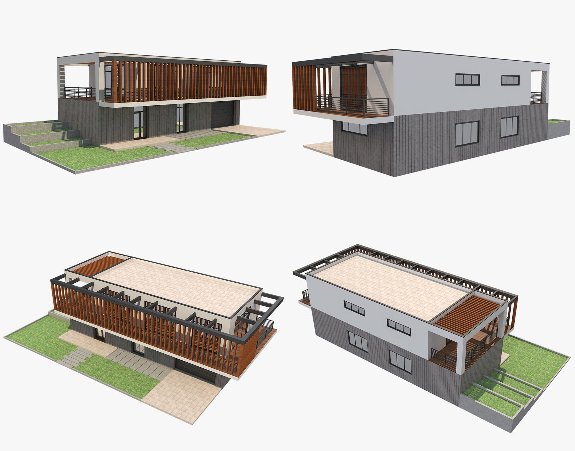 Modern House 7 3D model_16