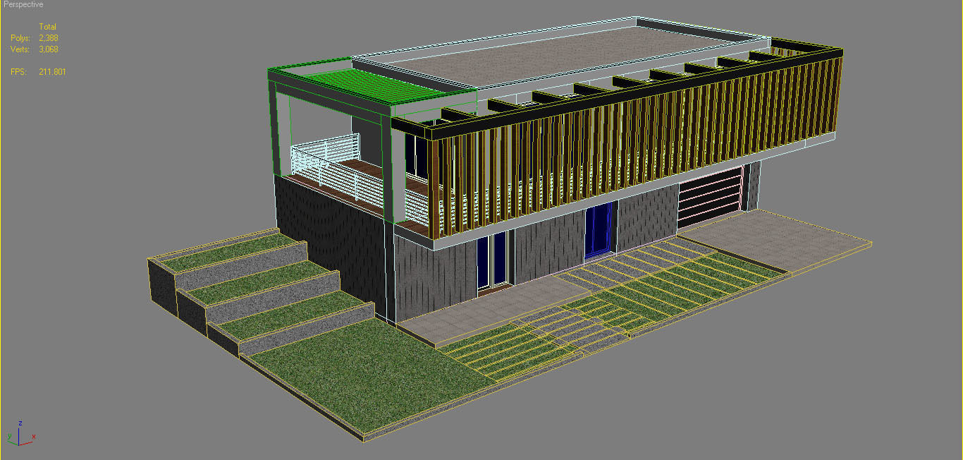 Modern House 7 3D model_9