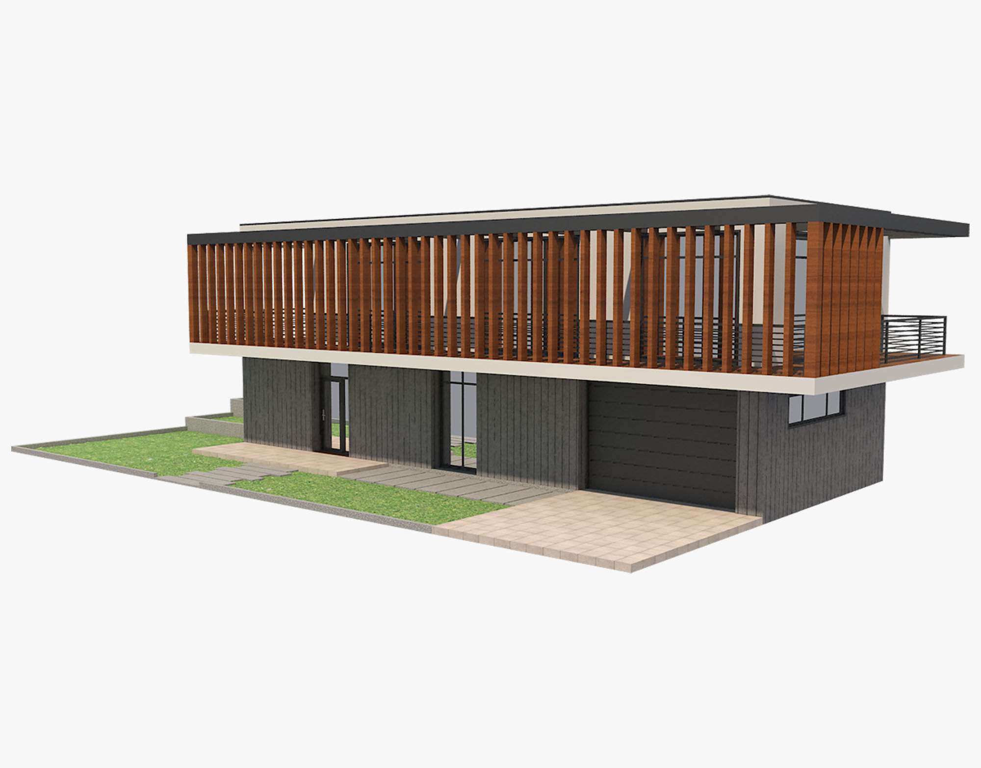 Modern House 7 3D model_11