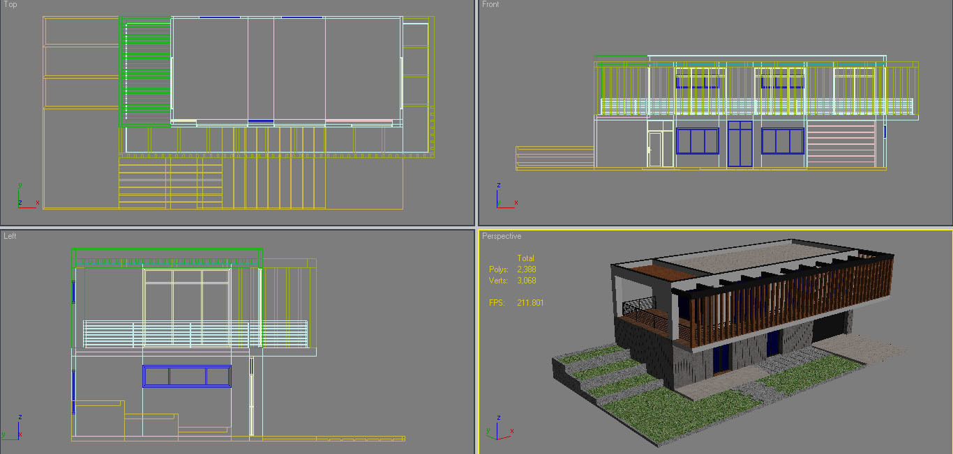Modern House 7 3D model_10