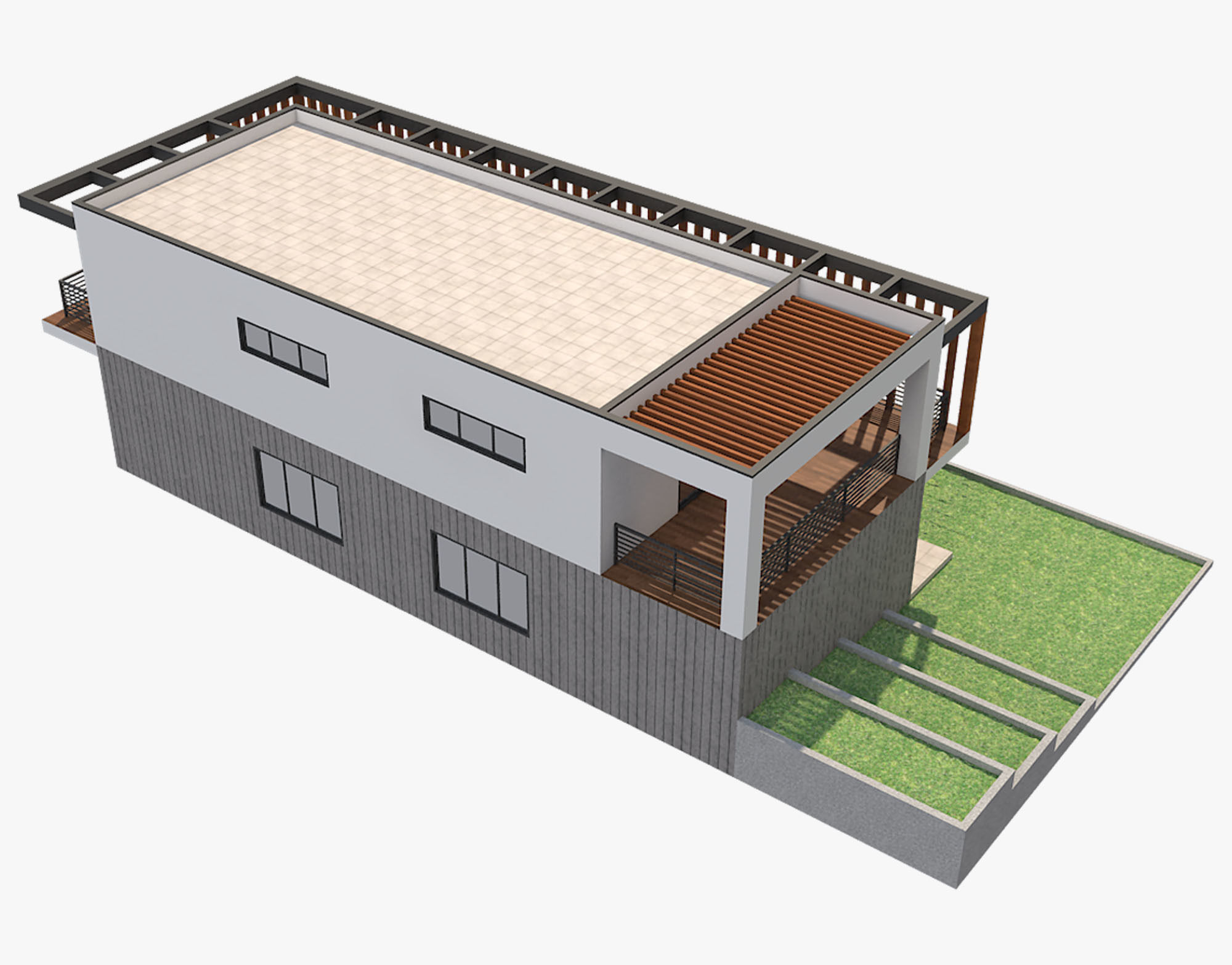 Modern House 7 3D model_15