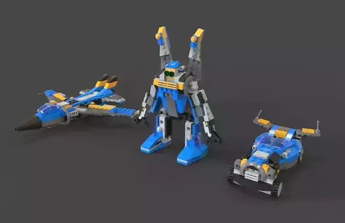 Lego Robot 3D model