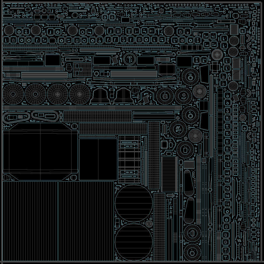 Rusted machinery device 3D model_9