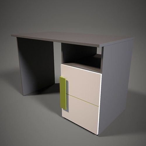 Bedroom desk Free low-poly 3D model