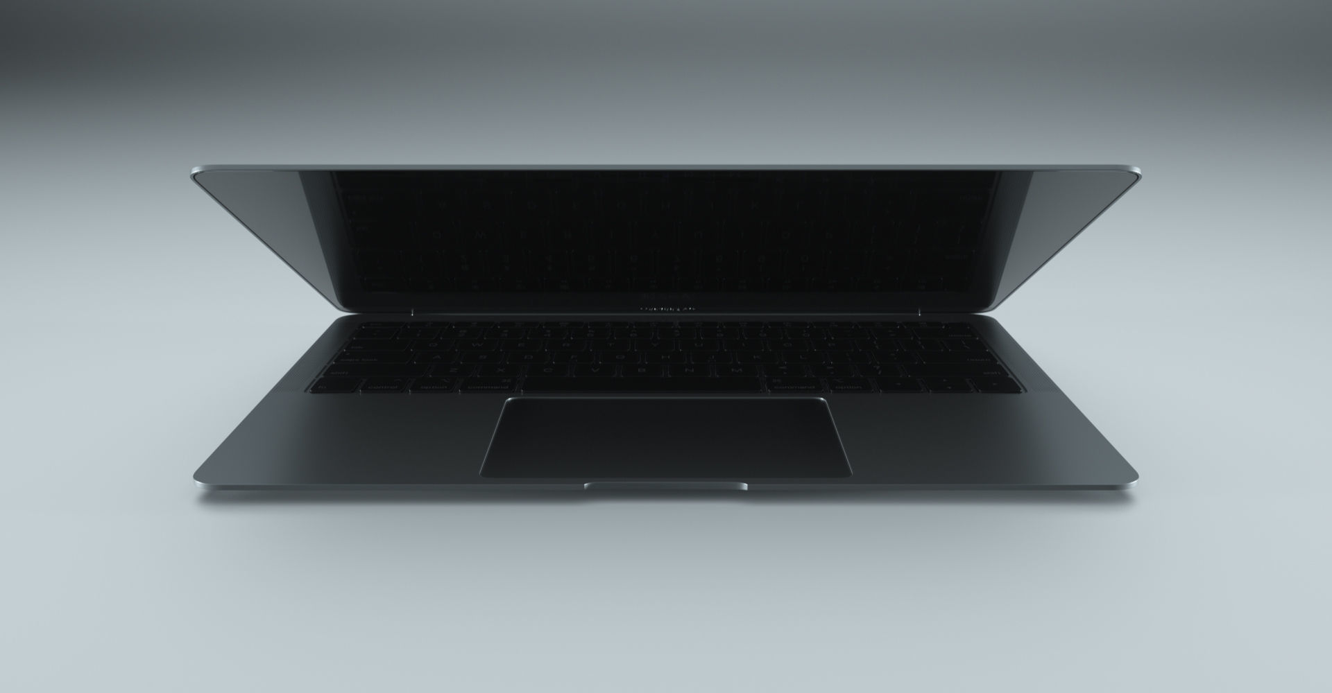 MacBook Air Low-poly 3D model_2
