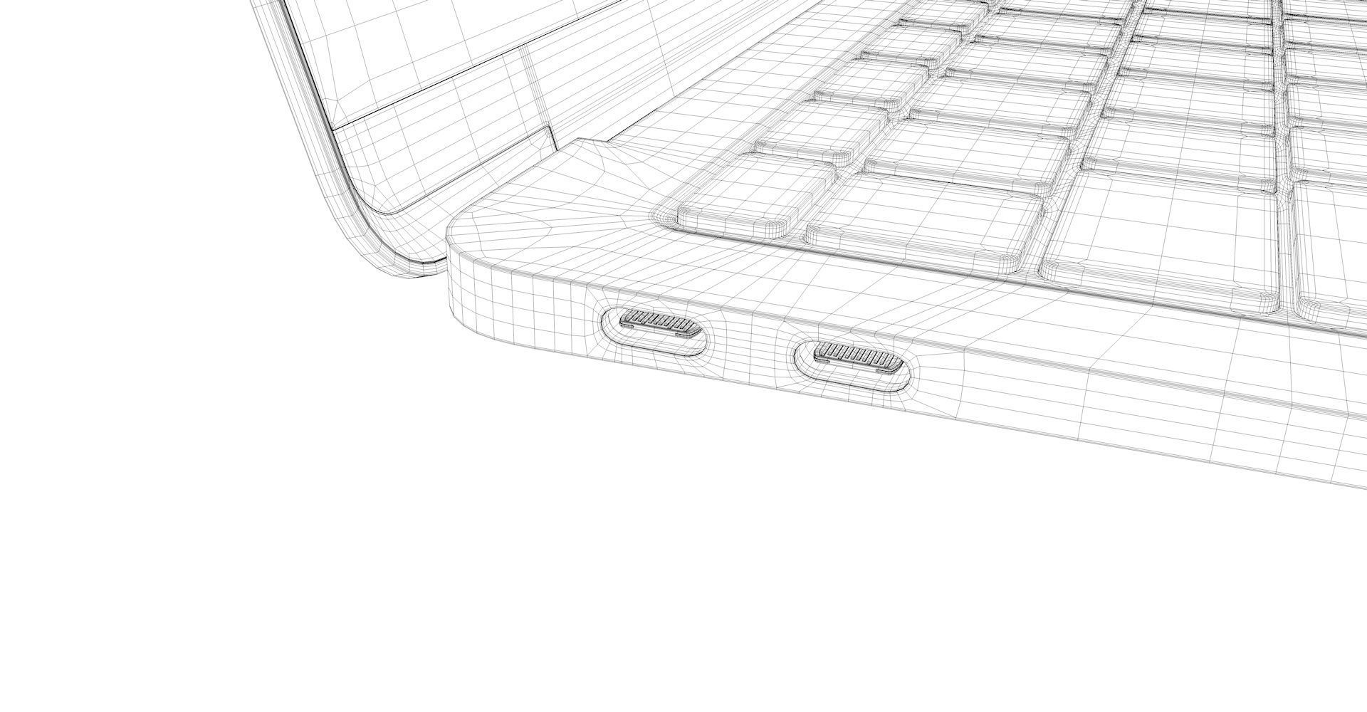 MacBook Air Low-poly 3D model_32