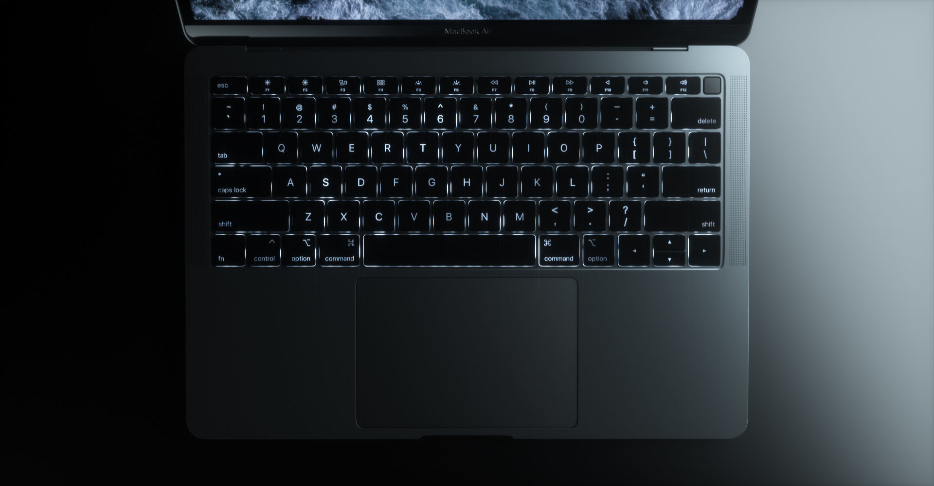 MacBook Air Low-poly 3D model_7