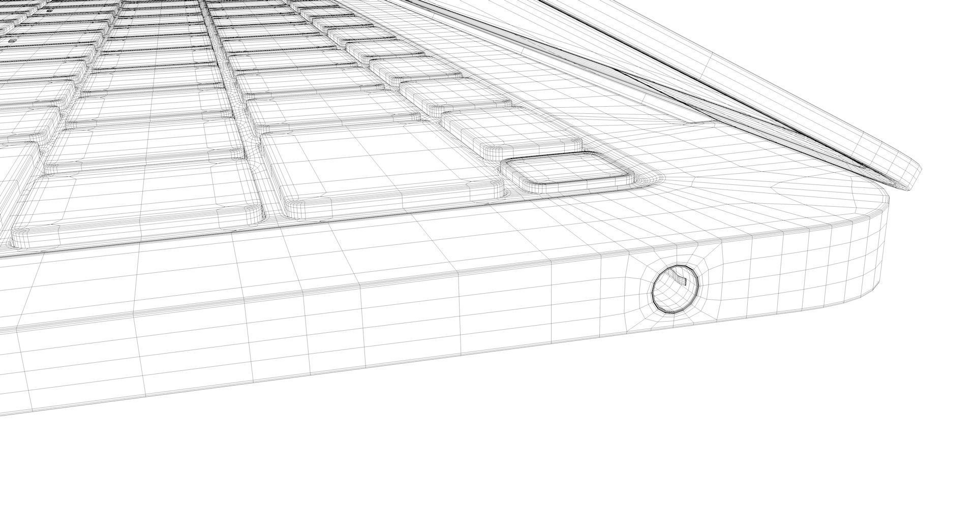 MacBook Air Low-poly 3D model_26