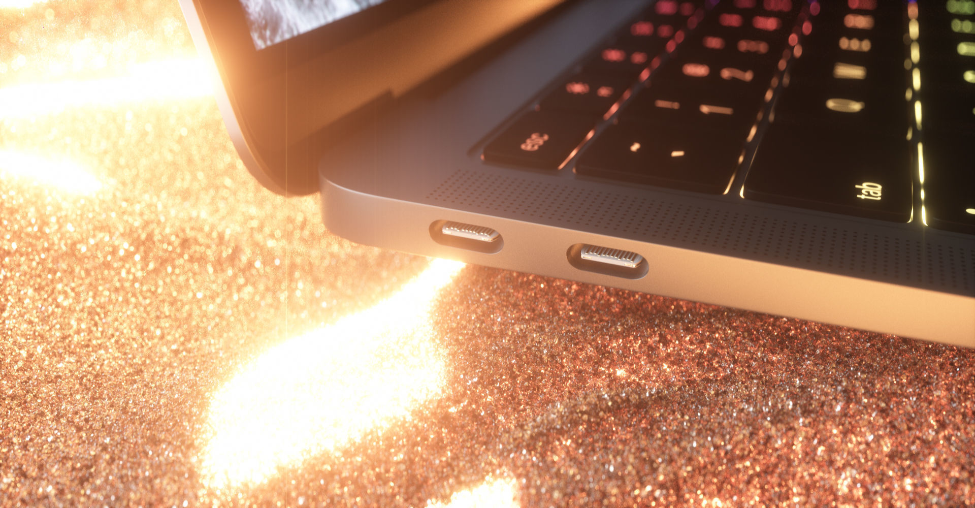 MacBook Air Low-poly 3D model_30