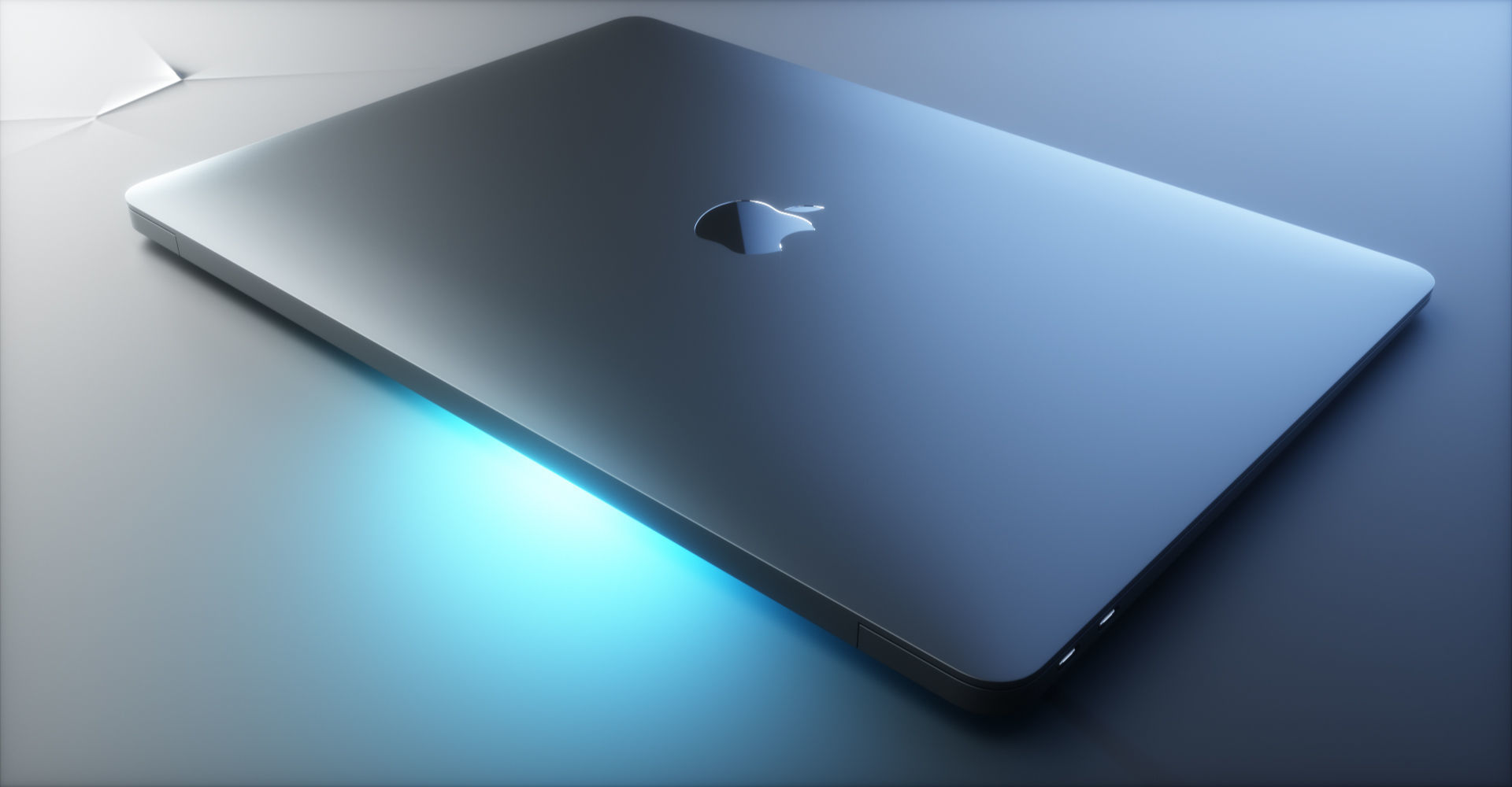 MacBook Air Low-poly 3D model_16