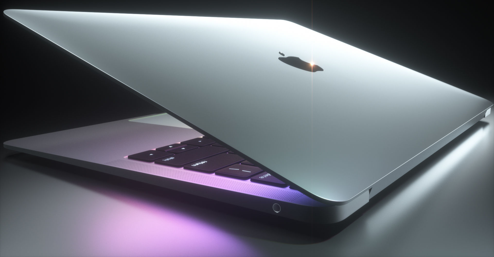 MacBook Air Low-poly 3D model_22