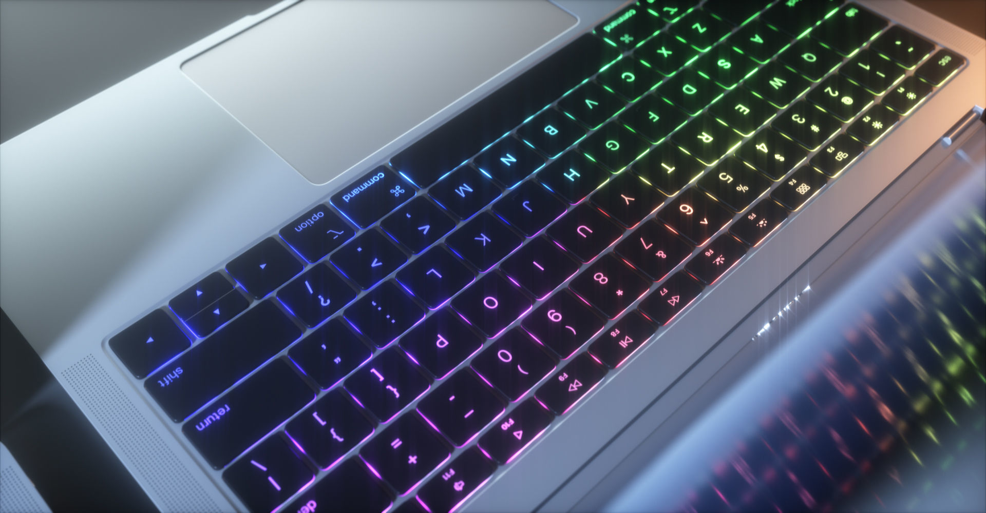 MacBook Air Low-poly 3D model_27