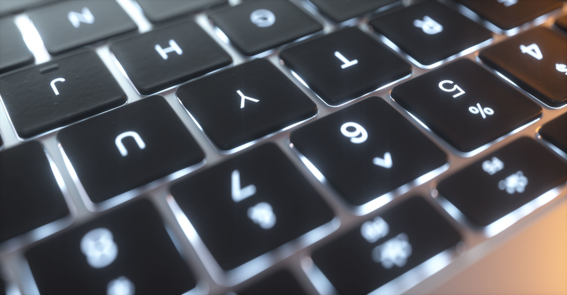 MacBook Air Low-poly 3D model_17