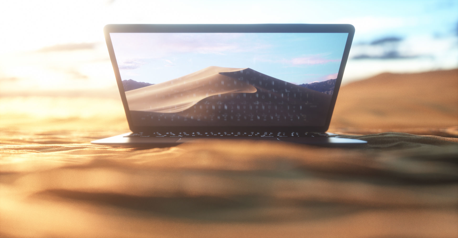 MacBook Air Low-poly 3D model_33