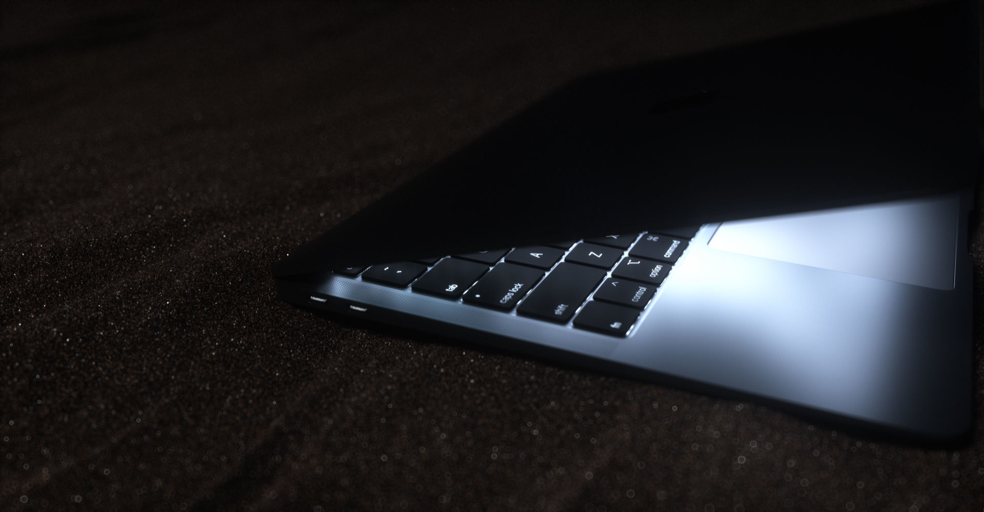 MacBook Air Low-poly 3D model_11