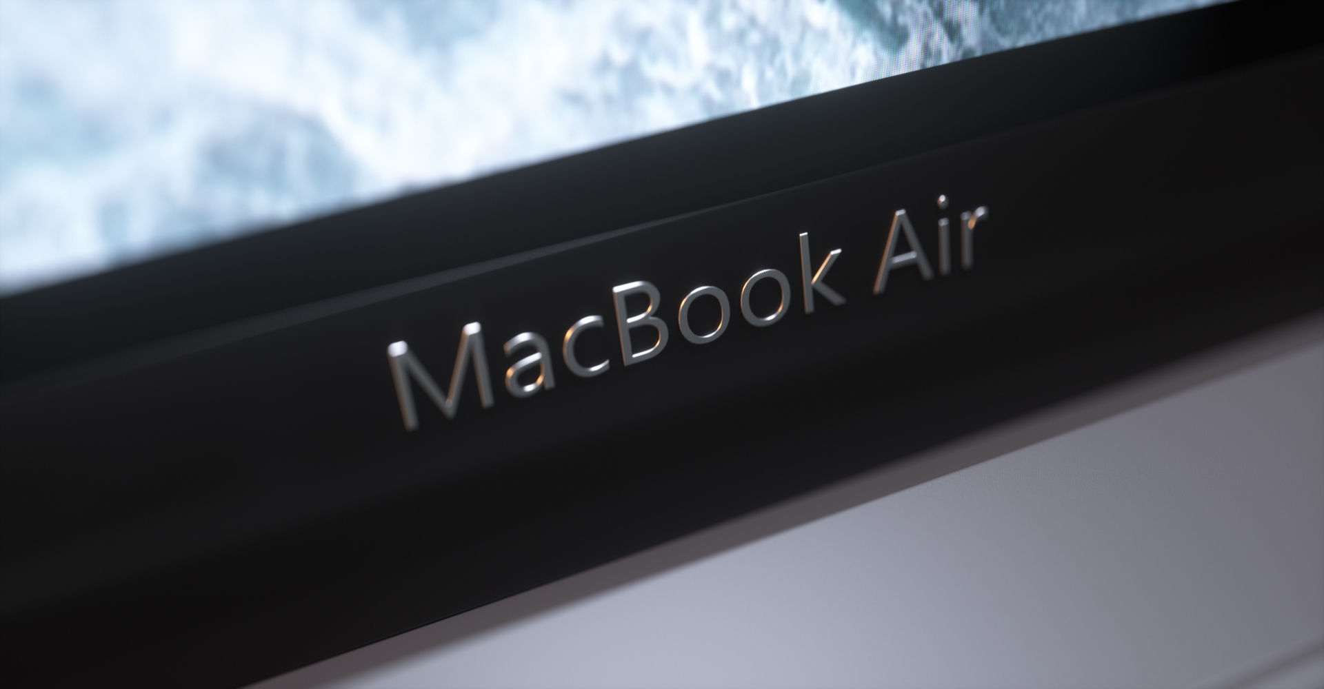 MacBook Air Low-poly 3D model_28