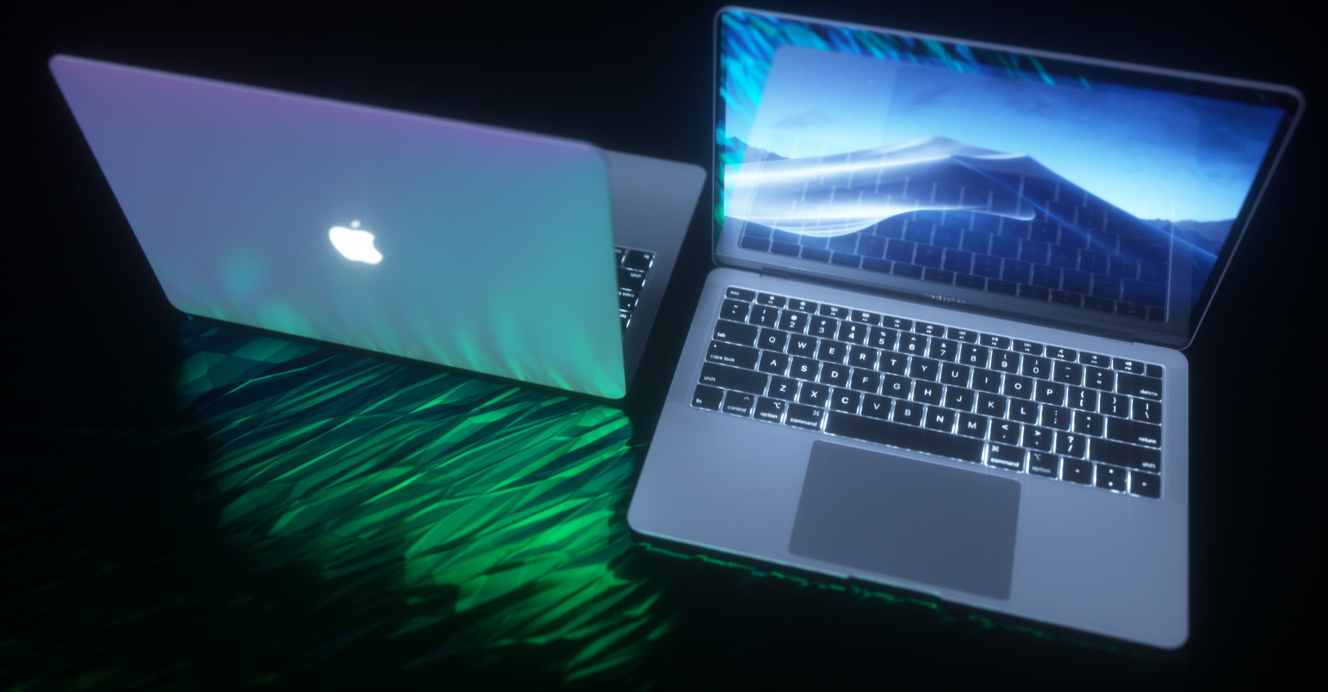 MacBook Air Low-poly 3D model_24