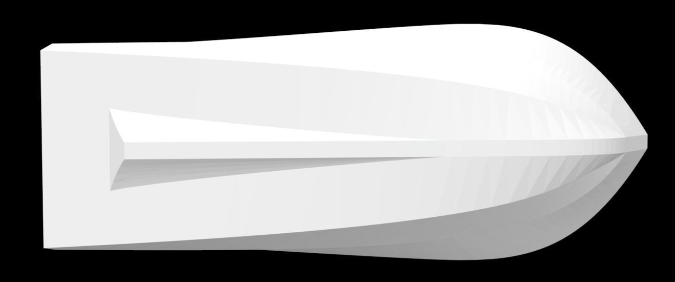  Sport fishing boat hull Free 3D print model_1