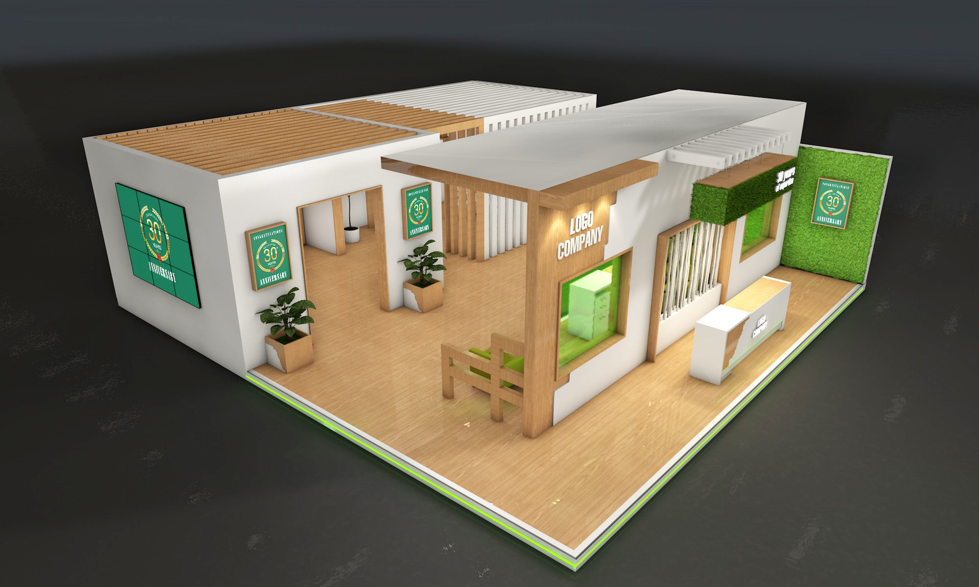 exhibition stand Vip 3D model | CGTrader