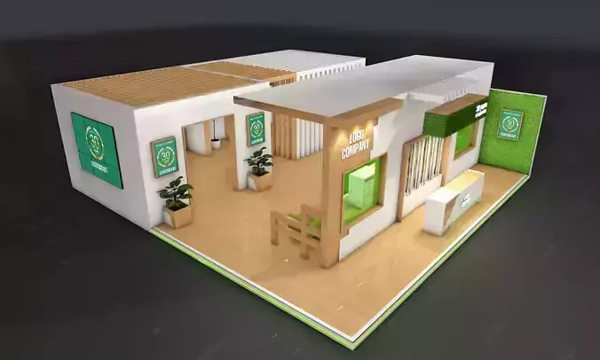 exhibition stand Vip 3D model