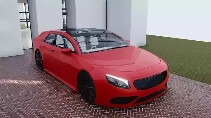 BLENDER EEVEE Brandless Small 2 door hatchback